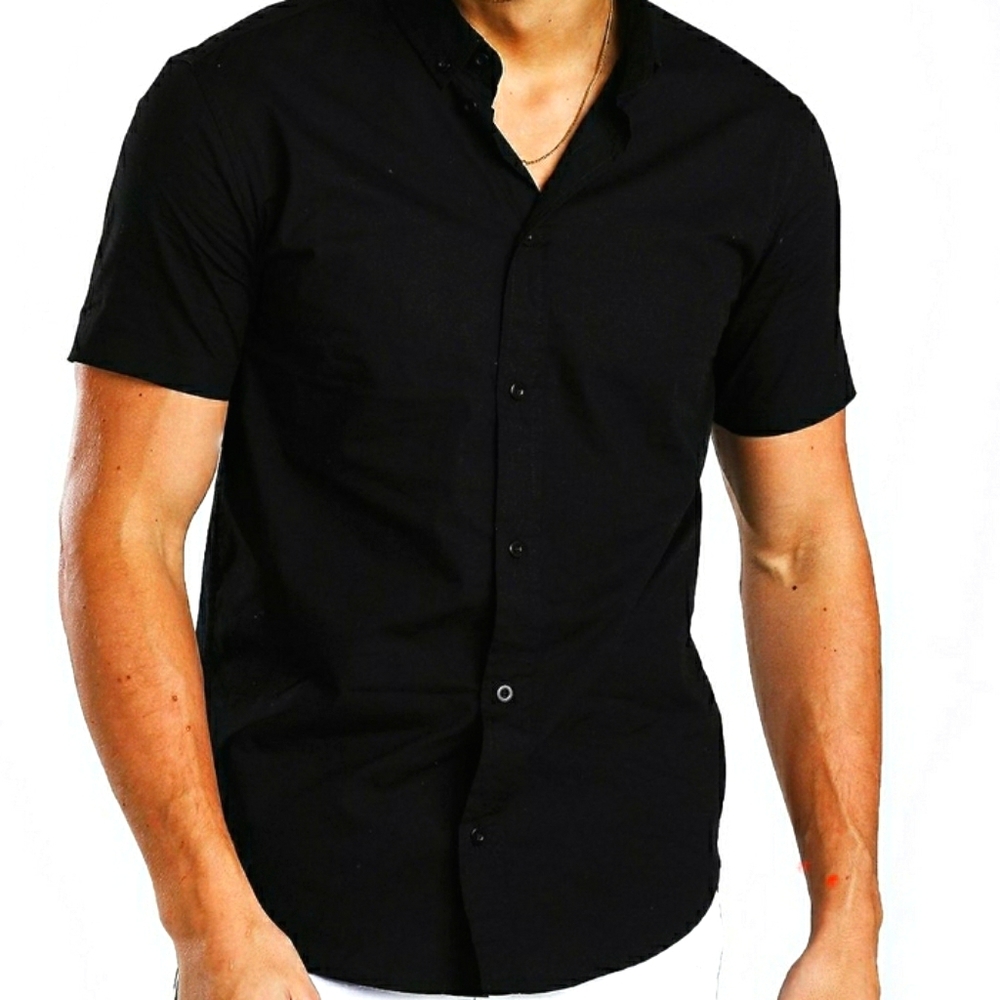 Murano Black Linen Shirt